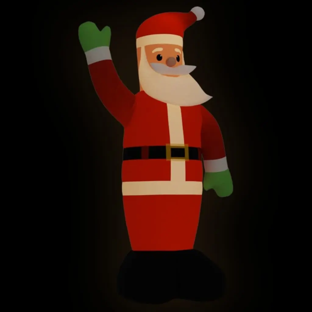 Giant Inflatable Santa Claus Decoration Red 1000cm LED Outdoor Holiday Display