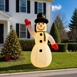 Compact and Bright Inflatable Snowman for Holiday Joy