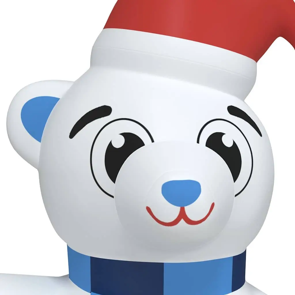 LED Teddy Bear Inflatable Outdoor Decoration 180cm Christmas Holiday Yard