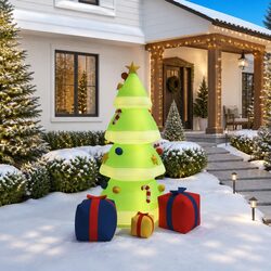Your 240cm Inflatable Christmas Tree with Built-in Lights