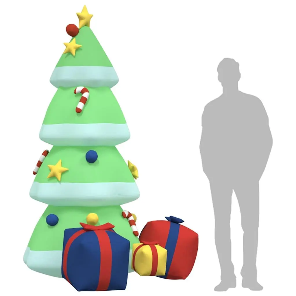 Inflatable Christmas Tree 240cm with Built-in LED Lights Yard Garden Holiday
