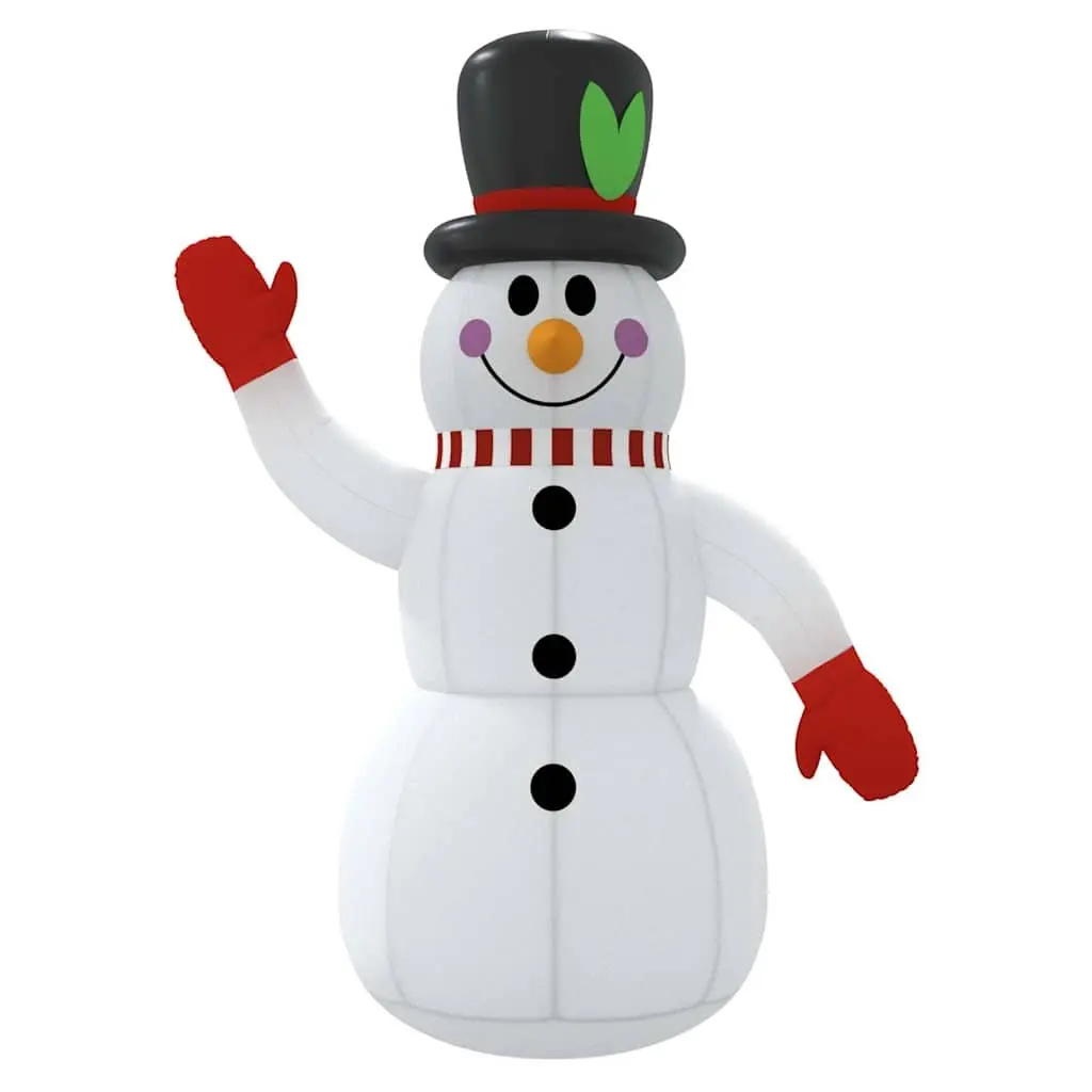 Inflatable Snowman Christmas Decoration with LED Lights 120cm Holiday Yard