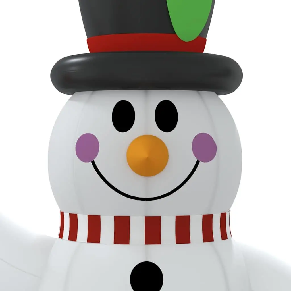 Inflatable Snowman Christmas Decoration with LED Lights 120cm Holiday Yard