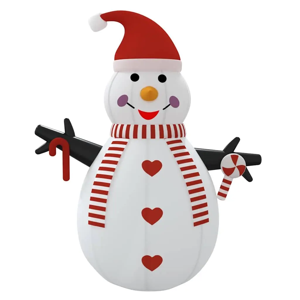 Inflatable Snowman 250 cm Christmas Yard Decoration with Built-in LED Lights
