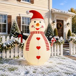 Compact and Impressive Inflatable Snowman Decoration