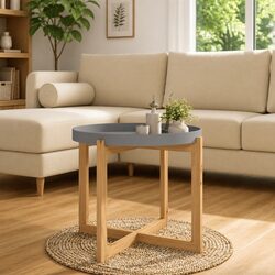 Grey Coffee Table with Durable Construction