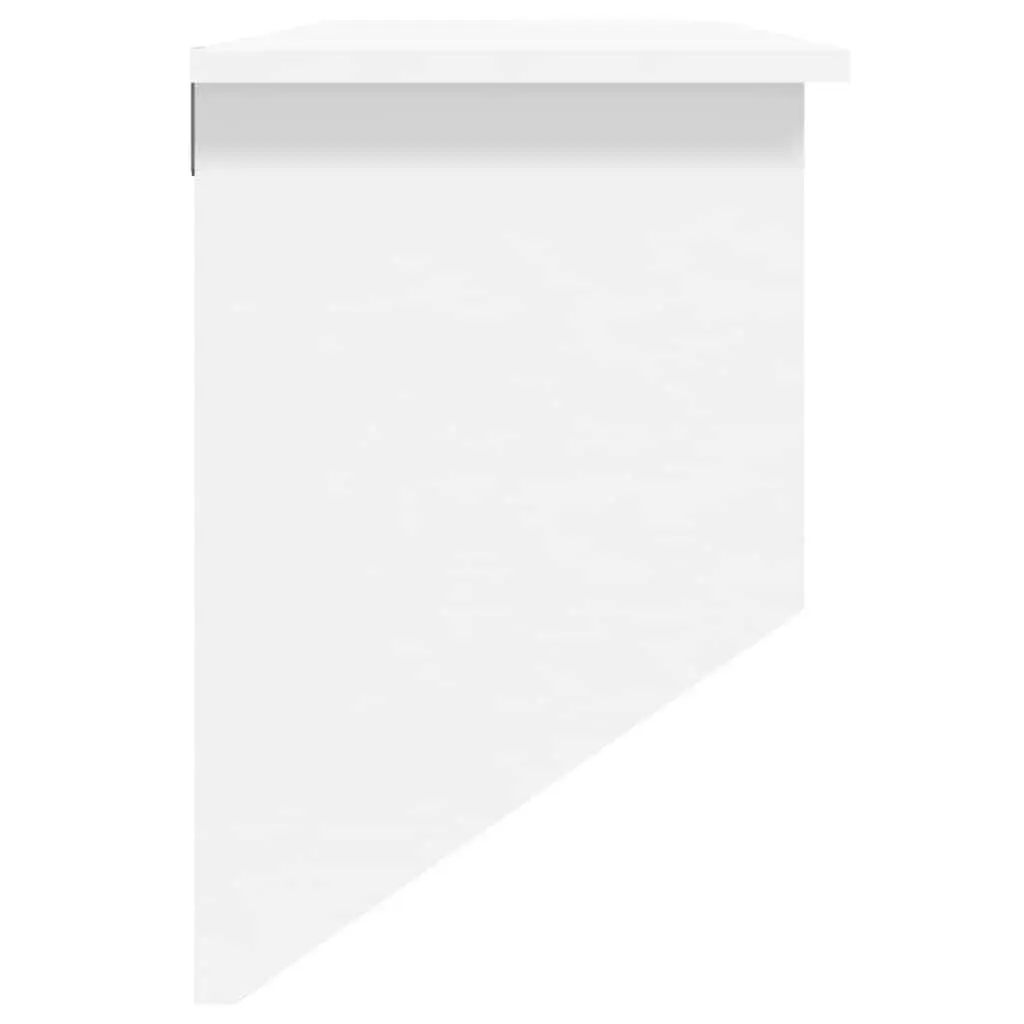 Wall-mounted Coat Rack with Storage Compartments Hooks Scandinavian Design White