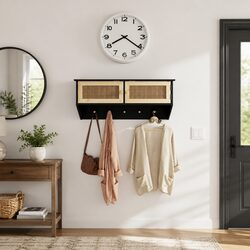Compact and Stylish Wall-mounted Coat Rack