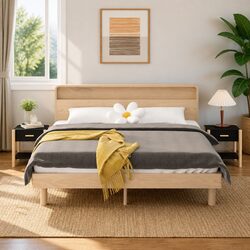 Concise Black Bedside Tables with Storage Space