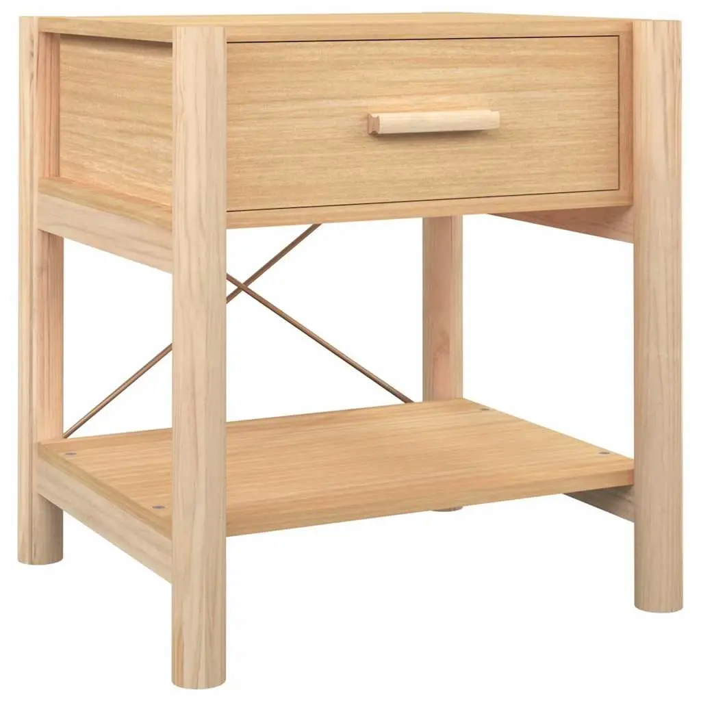 Bedside Tables Brown 2 Piece Engineered Wood Nightstand Cabinet Storage Furniture