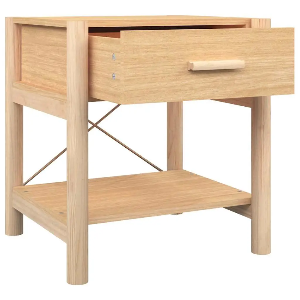 Bedside Tables Brown 2 Piece Engineered Wood Nightstand Cabinet Storage Furniture