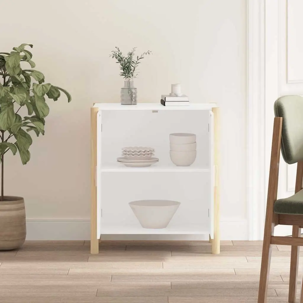 Sideboard White 62x38x70 cm Engineered Wood Storage Buffet Furniture
