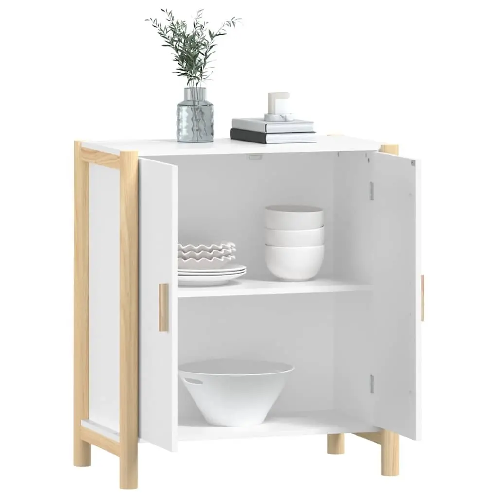Sideboard White 62x38x70 cm Engineered Wood Storage Buffet Furniture