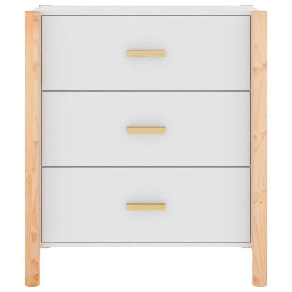 Sideboard White 62x38x70cm Engineered Wood Storage Cabinet