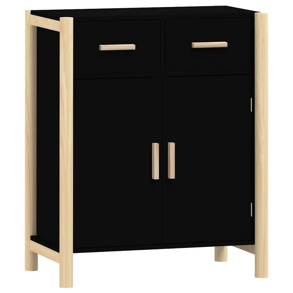 Sideboard Black 62x38x75cm Engineered Wood Storage Buffet