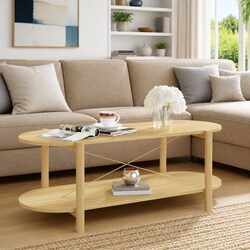 Coffee Table with Engineered Wood and Storage