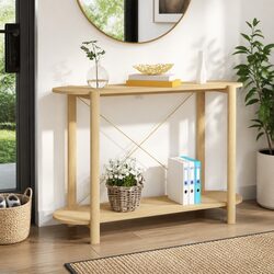 Sturdy Console Table with Storage: 110x38x75 cm