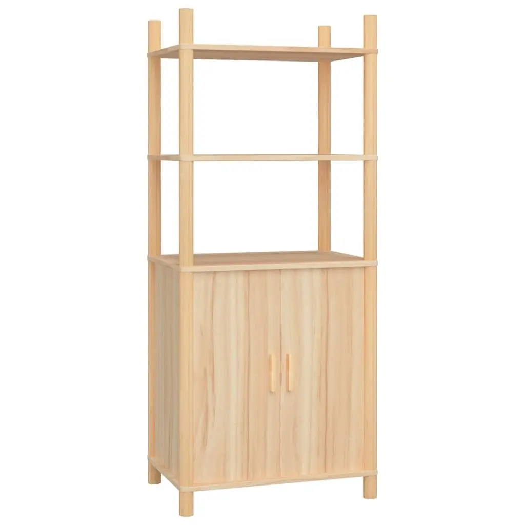 Highboard Storage Cabinet 60x40x141cm Brown Engineered Wood Sideboard Buffet