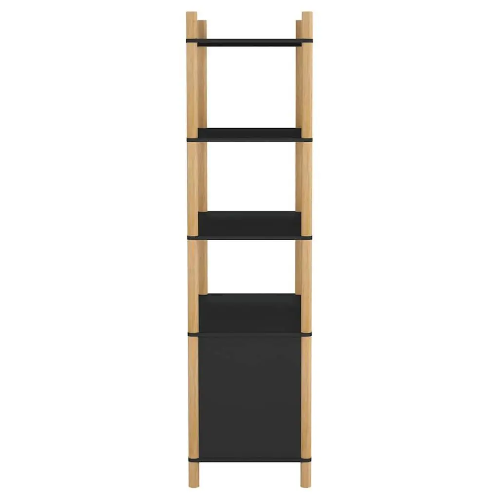 Highboard Storage Cabinet Black 80x40x153cm Engineered Wood Buffet