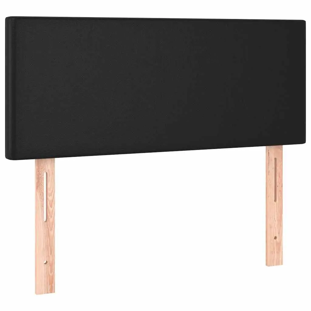 Faux Leather Headboard Black 100cm Adjustable Height Bed Support