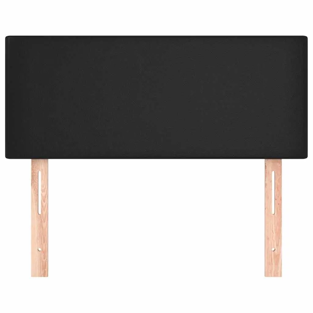 Faux Leather Headboard Black 100cm Adjustable Height Bed Support