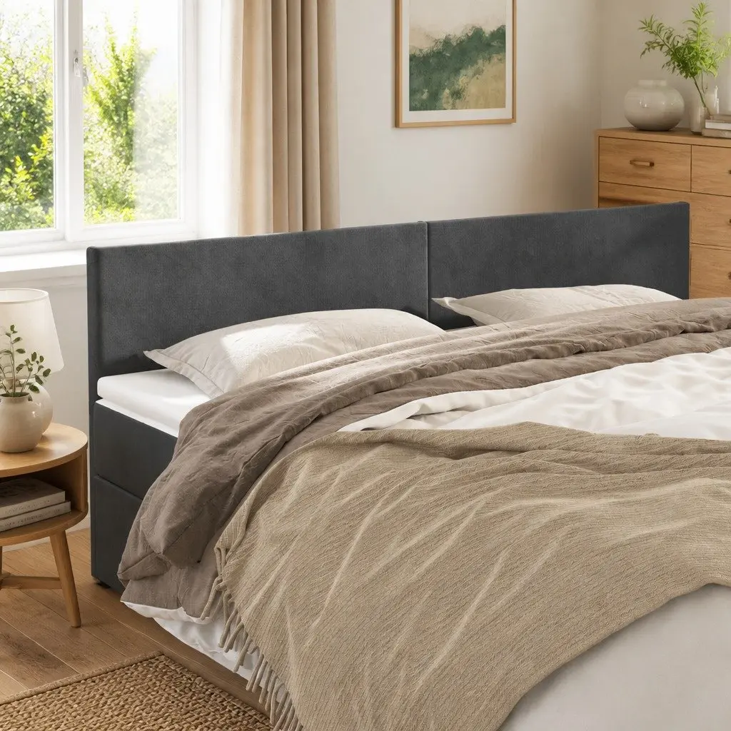 Headboard Dark Grey 160x5x78/88 cm Soft Velvet Bedroom Furniture Back Support