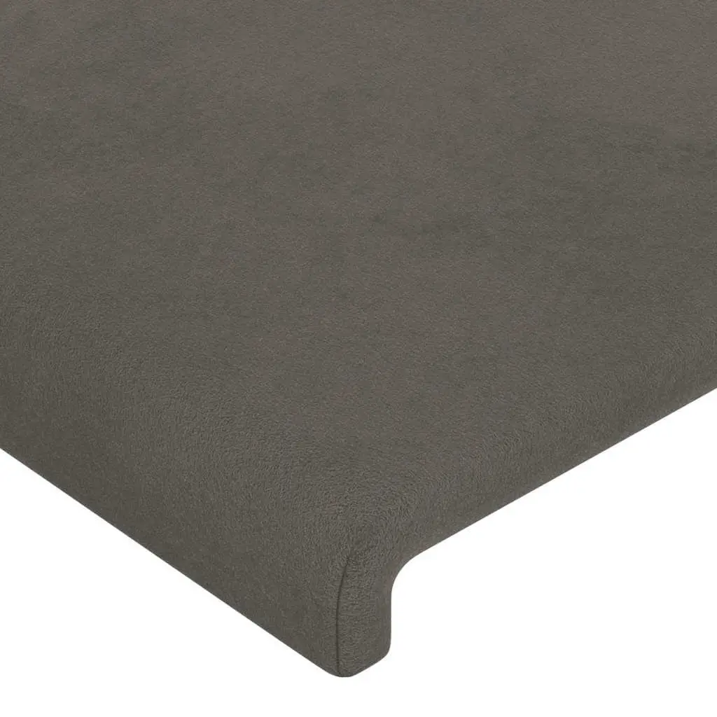 Headboard Dark Grey 160x5x78/88 cm Soft Velvet Bedroom Furniture Back Support