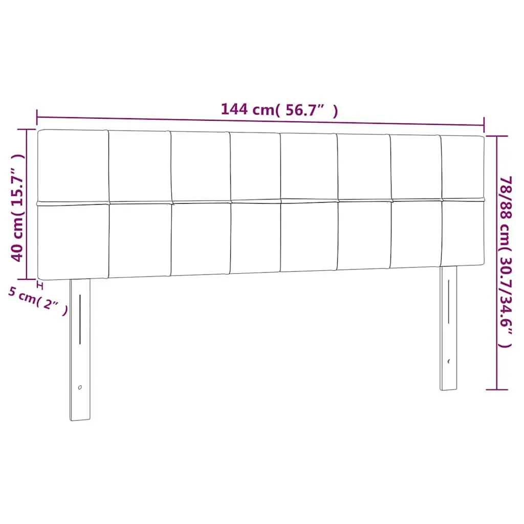 Adjustable Black Fabric Headboard with Sturdy Wooden Legs