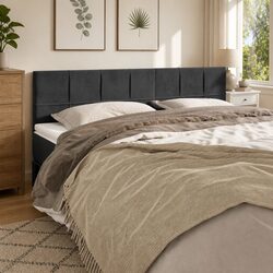Grey Velvet Headboard: Comfortable & Stylish