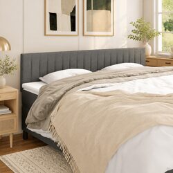 Dark Grey Adjustable Headboard for Modern Bedrooms