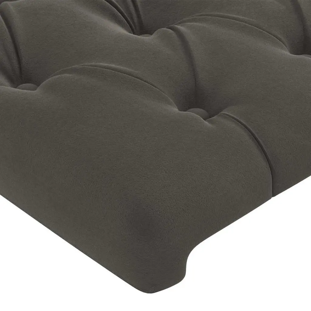 Velvet Headboard 100cm Grey Upholstered Bed Back Support Bedroom Furniture