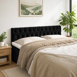 Black Velvet Headboard: Stylish and Adjustable