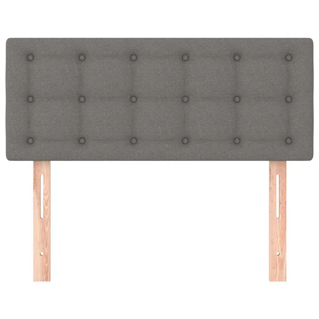 Headboard Dark Grey 100cm Fabric Upholstery Wooden Legs Adjustable Height Bedroom Furniture