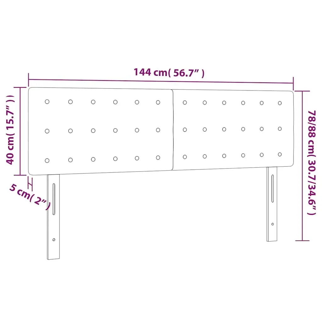 Black Adjustable Height Fabric Headboard with Wooden Legs for Bedroom Furniture 144cm