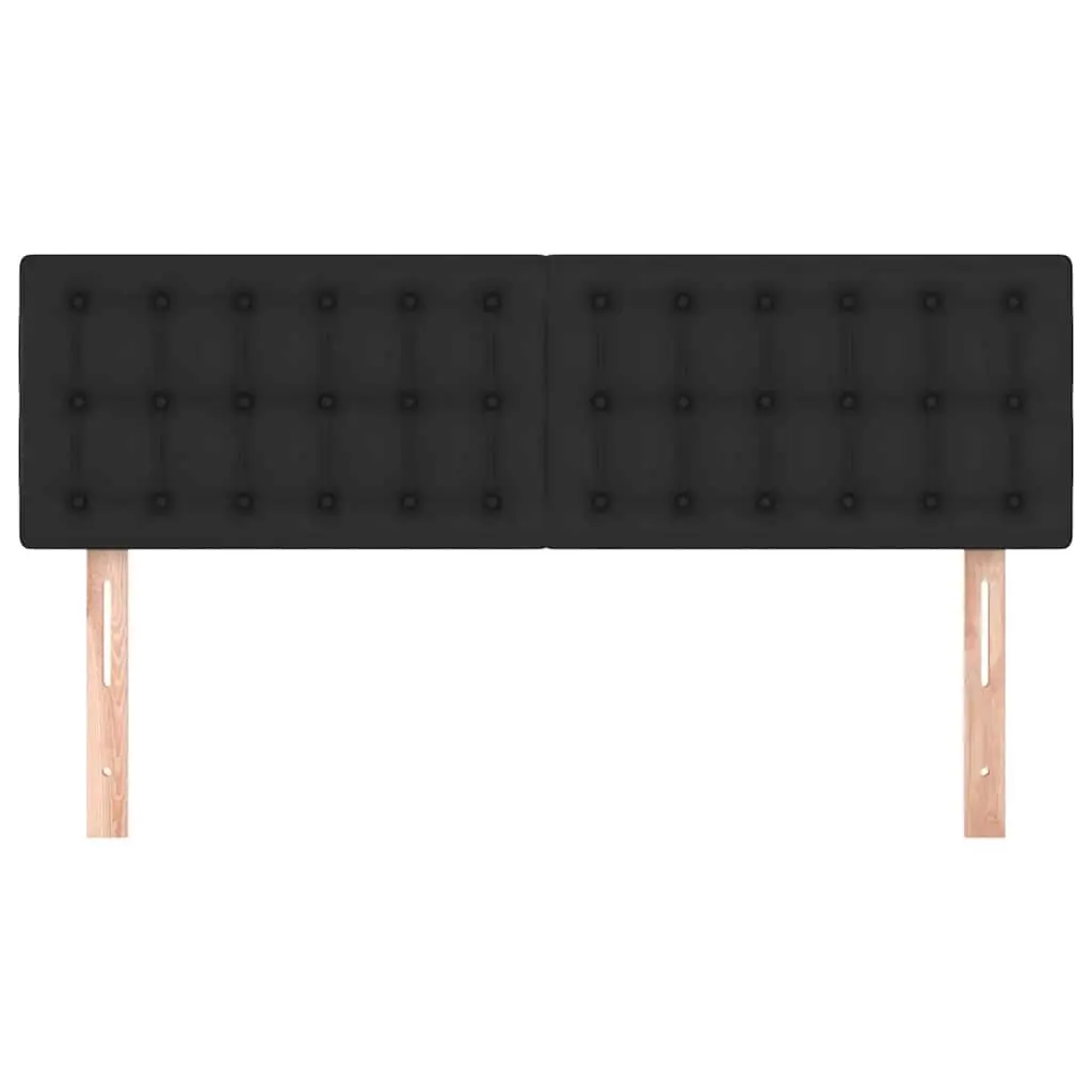 Faux Leather Headboard Black 144cm Adjustable Height Bedroom Furniture Wooden