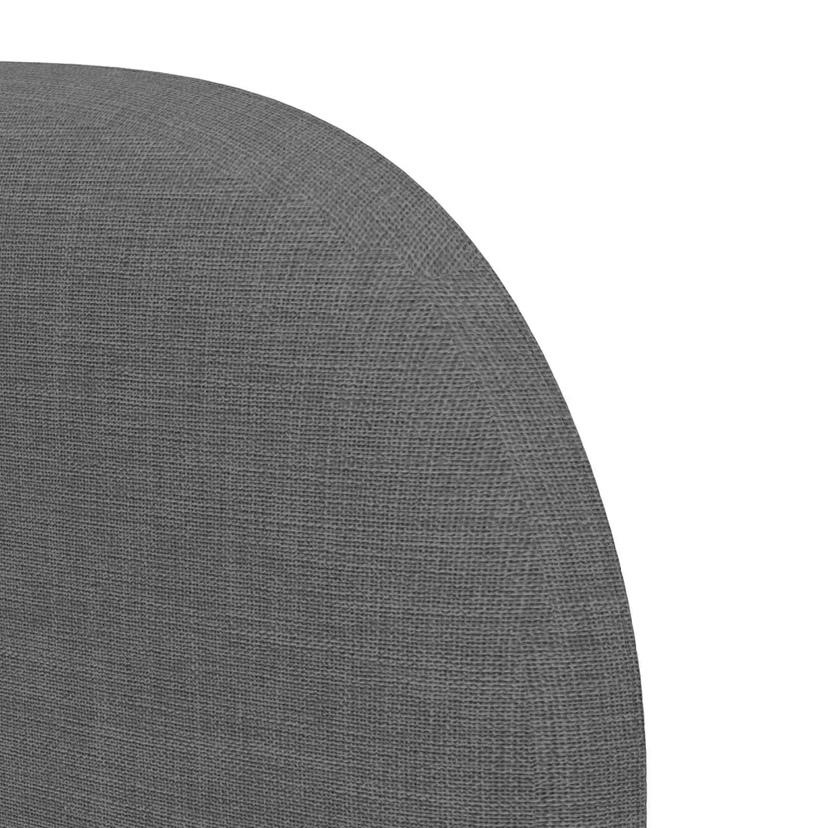 Headboard Ear Dim Grey 40 x 23 x 6 cm Fabric Bedroom Furniture Modern