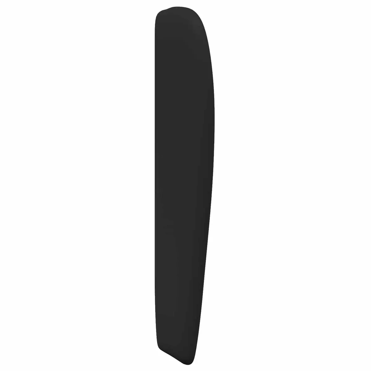 Headboard Wave Ear Modern Bedroom Black 80 x 23 x 6 cm Soft Touch Design