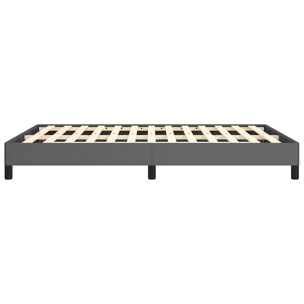 Queen Bed Frame Grey Fabric 152x203 cm Durable Upholstered Platform Bedroom