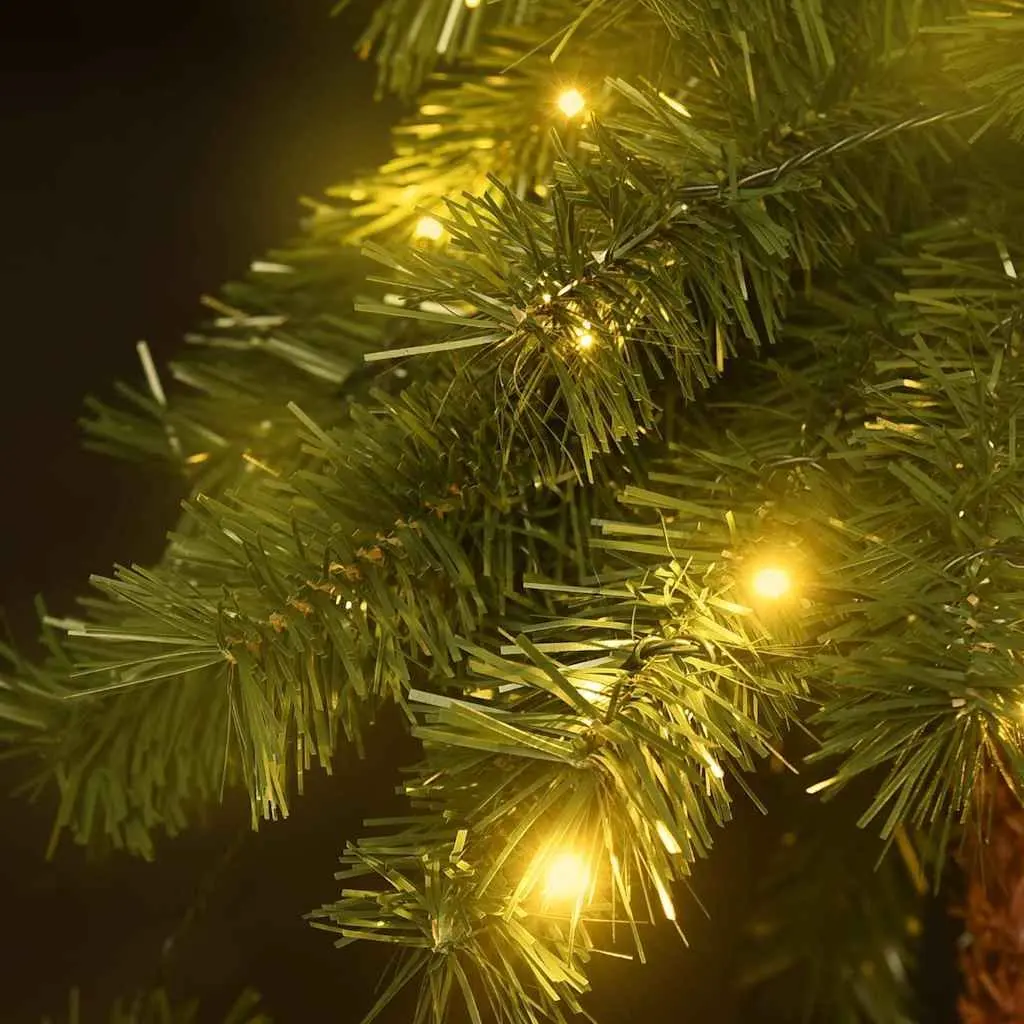 Artificial Christmas Tree Green 120cm LED Lights Indoor Holiday Decoration