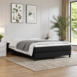 Pocket Spring Bed Mattress Medium Firmness Black 137x190x20 cm Fabric Sleep
