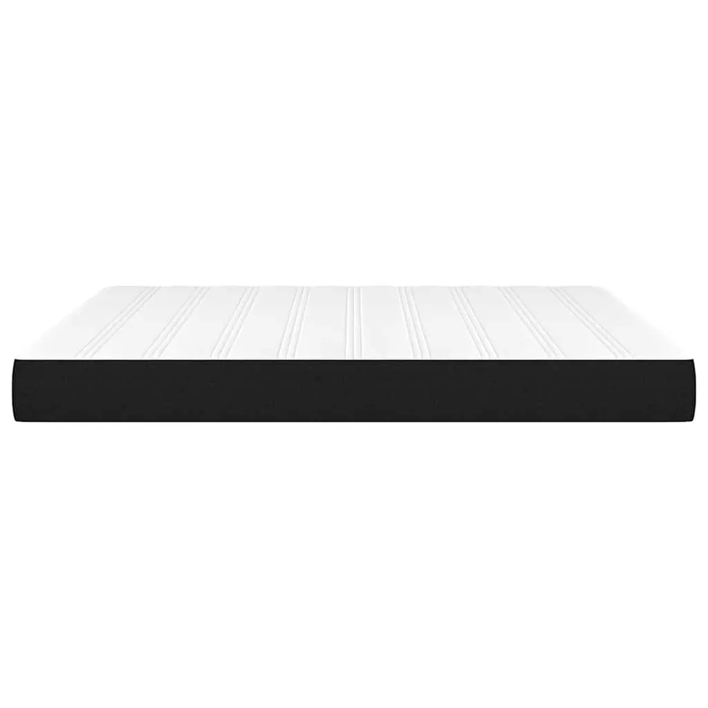 Pocket Spring Bed Mattress Black Queen Size Medium Firmness 153x203x20cm