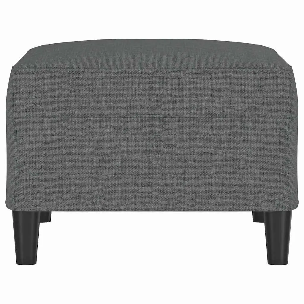 Footstool Dark Grey Fabric Foot Rest Ottoman Living Room Lounge Sofa Recliner