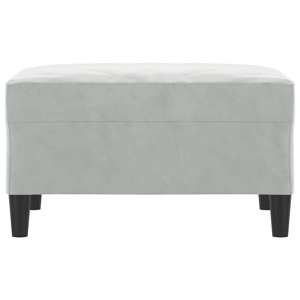 Light Grey Footstool with Strong Frame