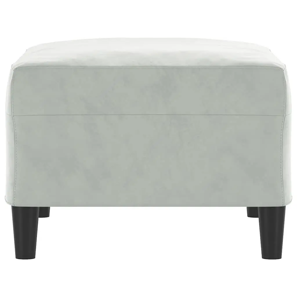 Light Grey Footstool with Strong Frame