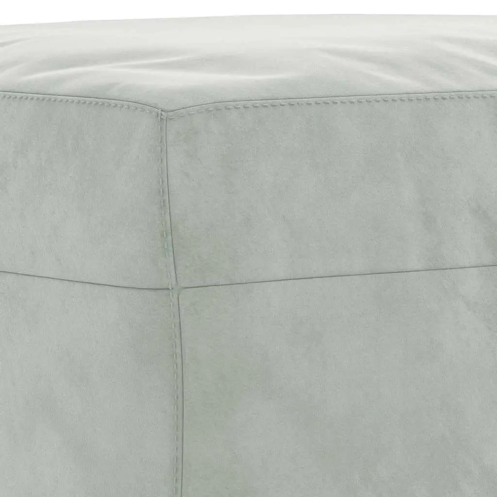 Light Grey Footstool with Strong Frame