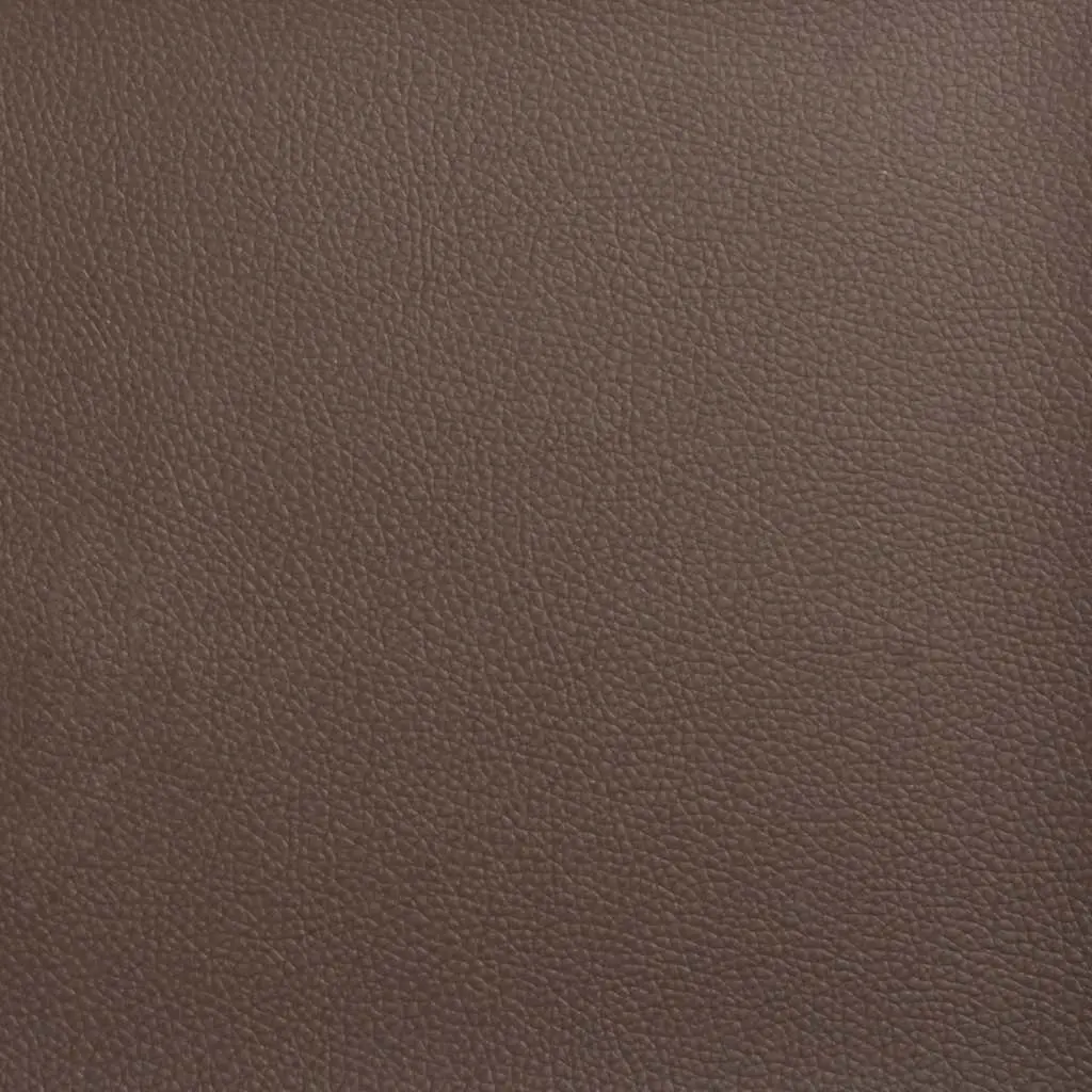 Faux Leather Footstool Brown Compact Ottoman Footrest Living Room Furniture