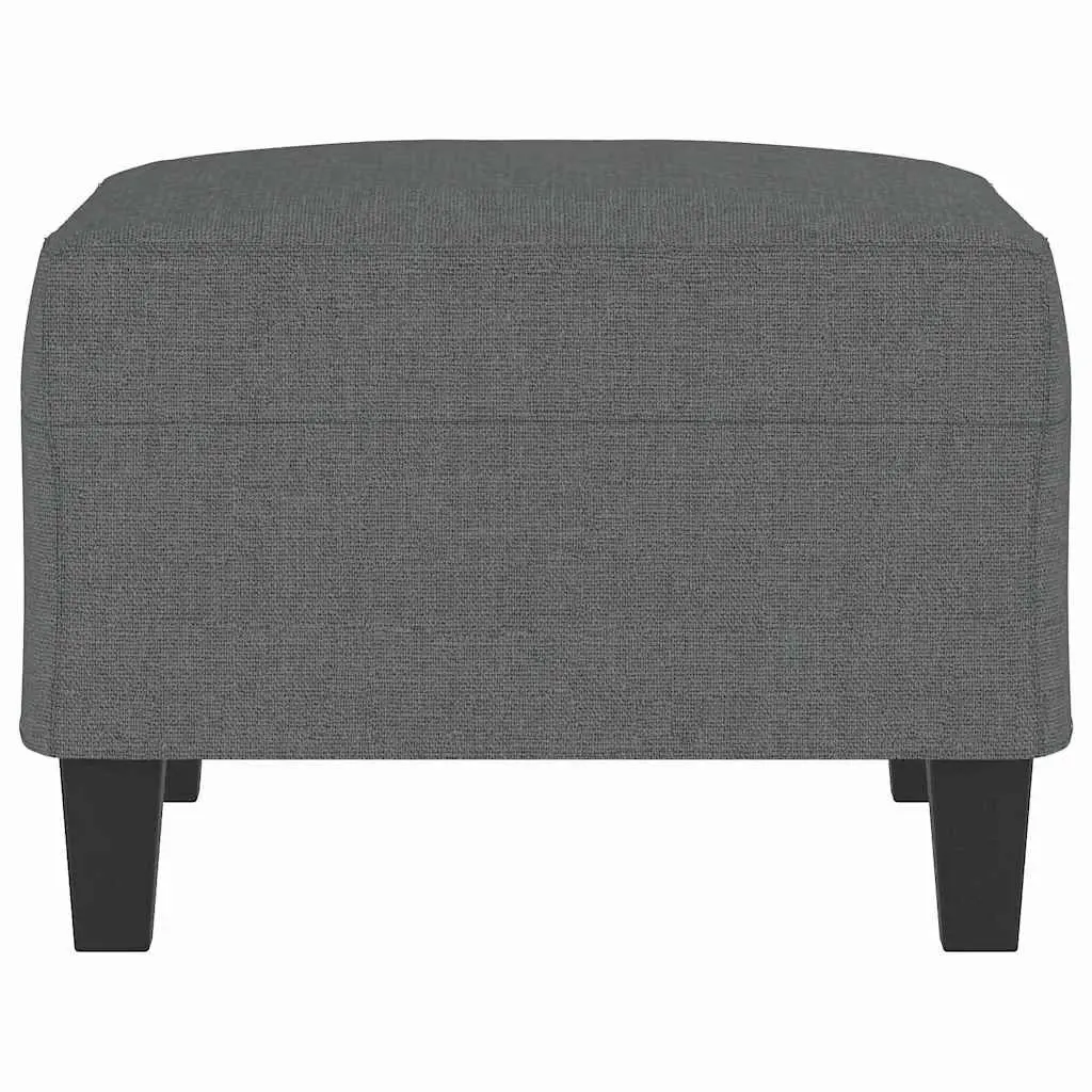 Dark Grey Fabric Footstool Ottoman Footrest Living Room Furniture 70x55x41cm