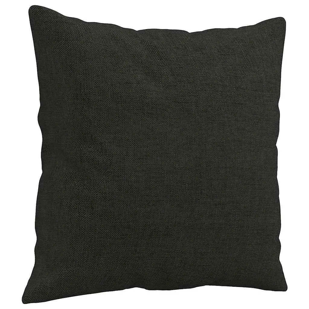 Throw Pillows Black 40x40 cm Square Cushions 2 Piece Set Sofa Couch Decor