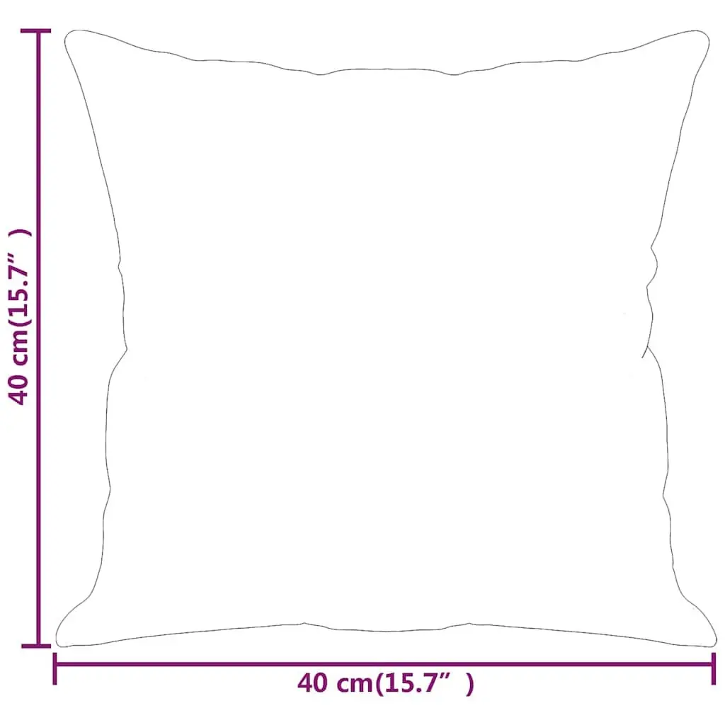 Throw Pillows Black 40x40 cm Velvet Square Cushions 2 Pieces Home Decor Sofa