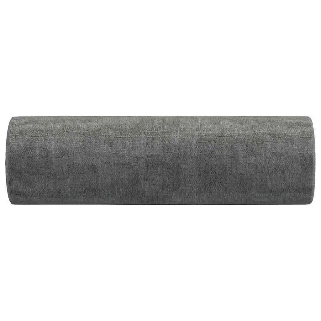 Throw Pillows Dark Grey 2 Piece Cylinder Bolster Removable Zip Closure